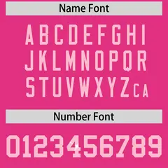 Rose Red Light Pink Sequin Lettering Football Jersey 4