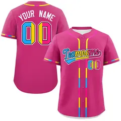 Rose Red Pansexuality Pride Month Baseball Jersey 1