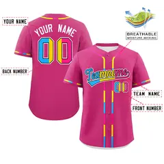 Rose Red Pansexuality Pride Month Baseball Jersey 2