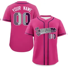 Rose Red Purple Pride Month Classic Baseball Jersey 1