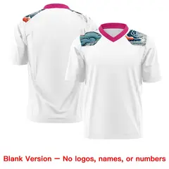 Rose Red White Ukiyo-e Auspicious Clouds Graffiti Football Jersey 7