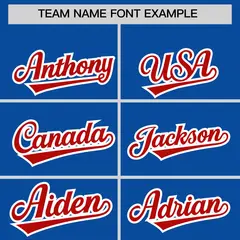 Royal American Flag Eagle Baseball Jersey 3