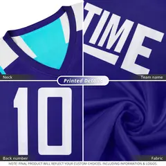 Royal Aqua Reversible Double Side Basketball Jersey 2