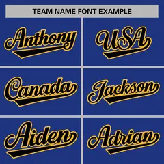 Royal Black-Gold Classic Varsity Full-Snap Letterman Jacket 5