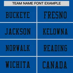 Royal Black Sequin Lettering Football Jersey 3