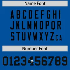 Royal Black Sequin Lettering Football Jersey 4
