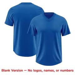 Royal Black Sequin Lettering Football Jersey 7