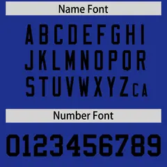 Royal Black Square Neckline Football Jersey 4