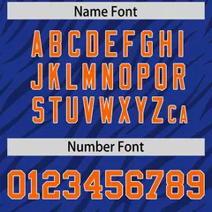 Royal Black Tiger Stripe Graffiti Pattern Football Jersey 4