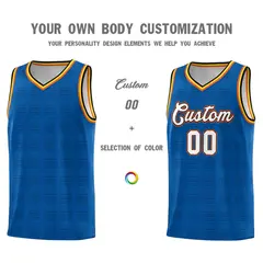 Royal Black Trailblazer Dot Pattern Basketball Jersey 3