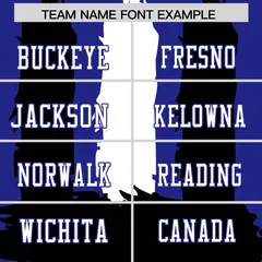 Royal Black White Graffiti Pattern Flag Football Jersey 3