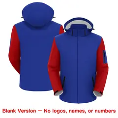 Royal Blue American Flag Independence Day Waterproof Jacket 6