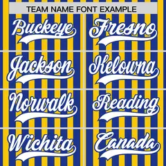 Royal Blue Gold American Flag Graffiti Baseball Jersey 3