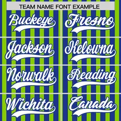 Royal Blue Neon Green American Flag Graffiti Baseball Jersey 3