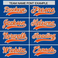 Royal Blue Orange American Flag Raglan Baseball Jersey 3