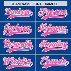 Royal Blue Pink American Flag Raglan Baseball Jersey 3