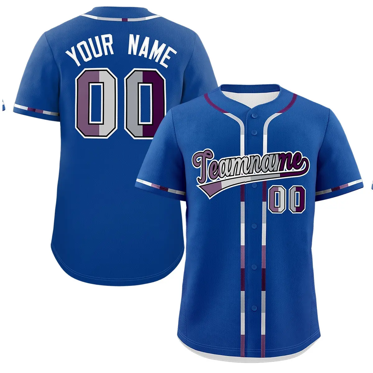 Royal Blue Pride Month Classic Baseball Jersey