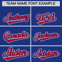 Royal Blue Red Ice Cream Helmet Pattern Hockey Jersey 3