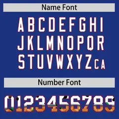 Royal Blue Red Ice Cream Helmet Pattern Hockey Jersey 4