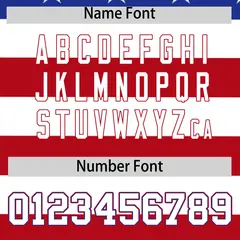Royal Blue Red White American Flag Graffiti Split Independence Day Baseball Jersey 4