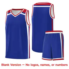 Royal Blue Red White Color Charge Series Basketball Jersey 7