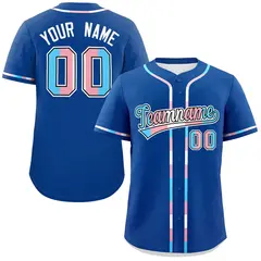 Royal Blue Transgender Pride Month Classic Baseball Jersey 1