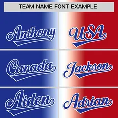 Royal Blue White Red American Flag Graffiti Split Independence Day Baseball Jersey 3