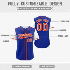 Royal Blue White Reversible Raglan Baseball Jersey 3