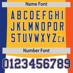 Royal Blue Yellow Orange Three-Color Block Varsity Letterman Jacket 4