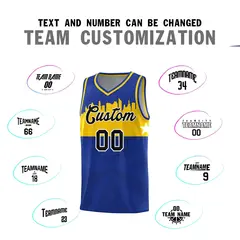 Royal City Silhouette Pattern Basketball Uniform Jersey 4