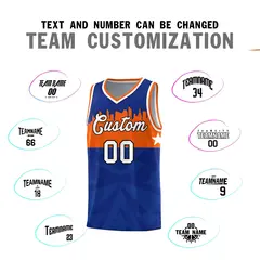 Royal City Silhouette Pattern Basketball Uniform Jersey 4