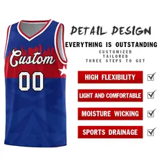 Royal City Silhouette Pattern Basketball Uniform Jersey 2