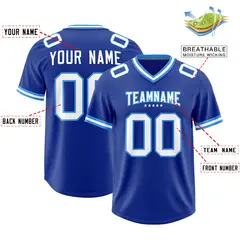 Royal Classic Style American Football Jersey 2