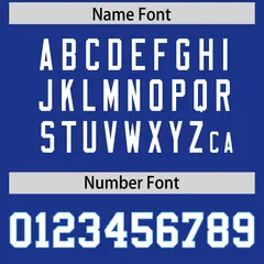 Royal Classic Style American Football Jersey 4