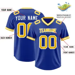 Royal Classic Style American Football Jersey 2