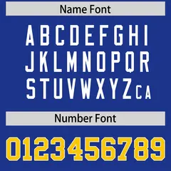 Royal Classic Style American Football Jersey 4