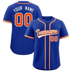 Royal Classic Style Authentic Baseball Jersey 1