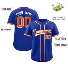 Royal Classic Style Authentic Baseball Jersey 2