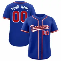 Royal Classic Style Authentic Baseball Jersey 1