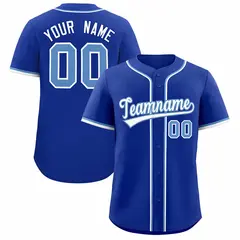 Royal Classic Style Authentic Baseball Jersey 1