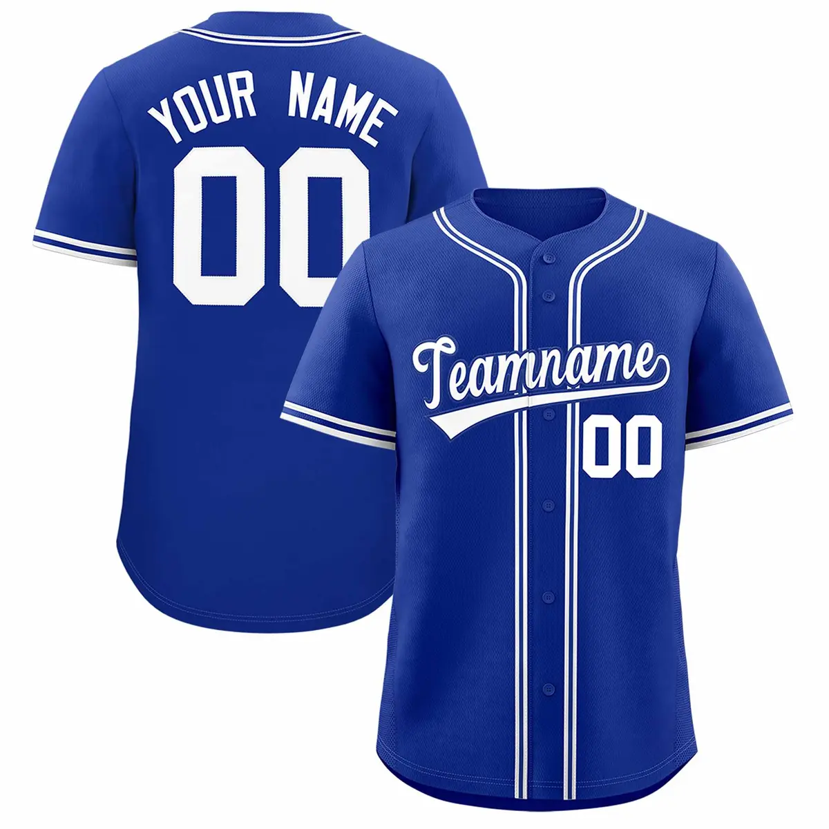 Royal Classic Style Authentic Baseball Jersey