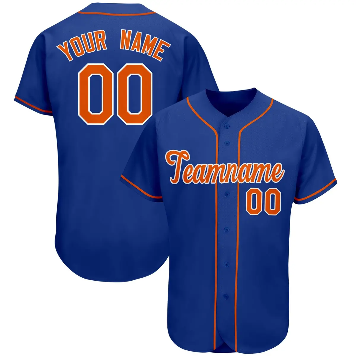 Royal Classic Team Style Authentic Baseball Jersey