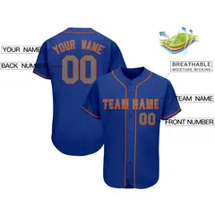 Royal Classic Team Style Authentic Baseball Jersey 2