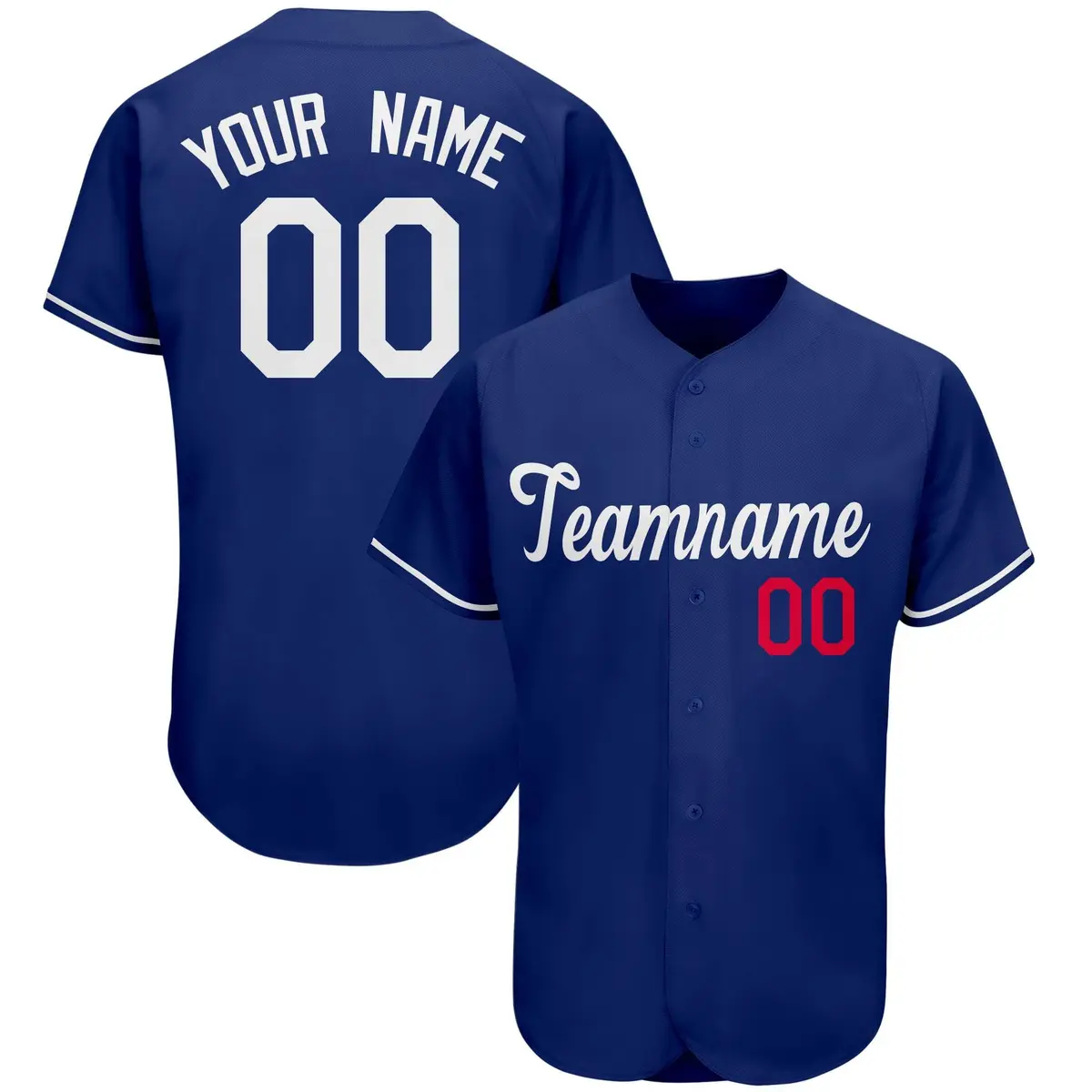 Royal Classic Team Style Authentic Baseball Jersey