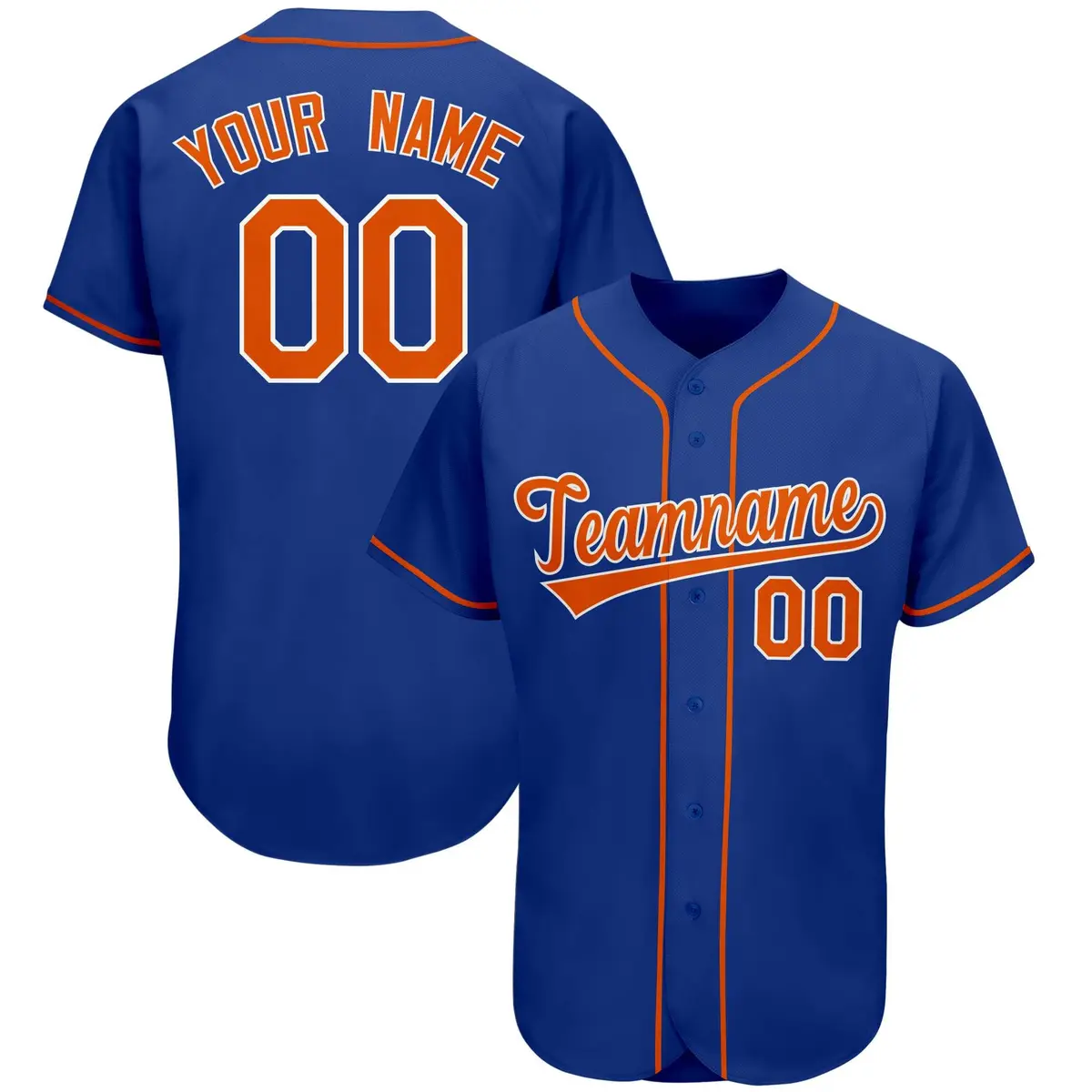 Royal Classic Team Style Authentic Baseball Jersey