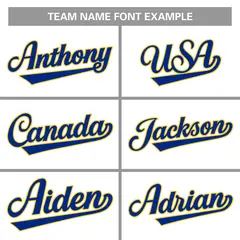 Royal Classic Team Style Stripe Authentic Baseball Jersey 4