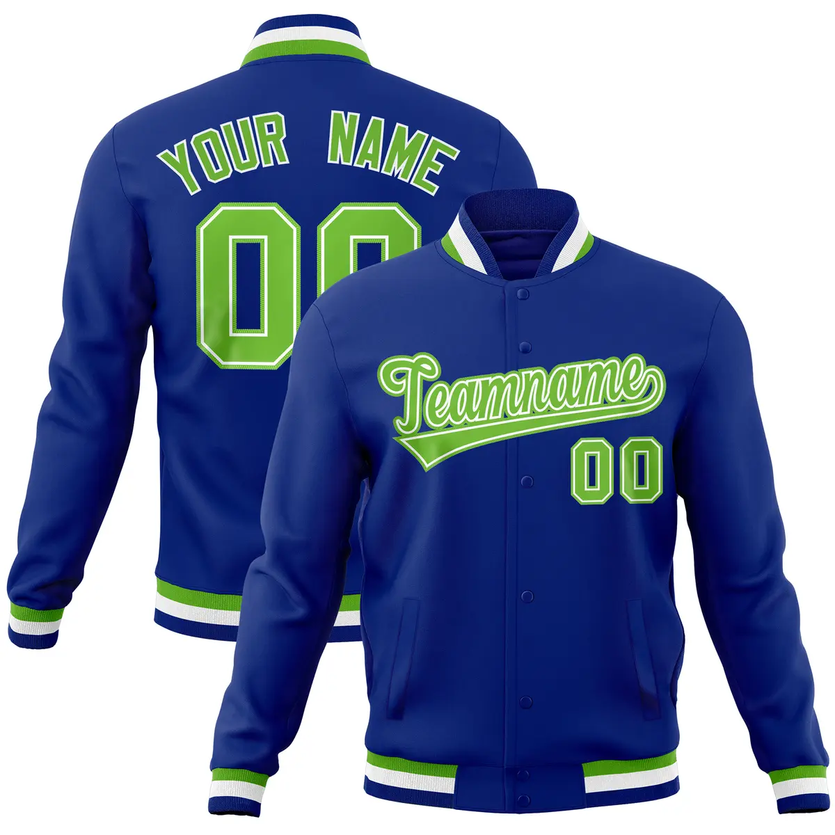 Royal Classic Varsity Full-Snap Letterman Baseball Jacket
