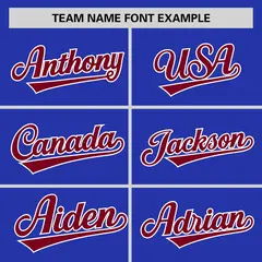 Royal Crimson Pinstripe Raglan Sleeves Baseball Jersey 3