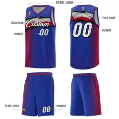 Royal Dot Scatter Graffiti Pattern Basketball Jersey 2
