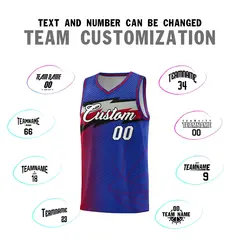 Royal Dot Scatter Graffiti Pattern Basketball Jersey 3